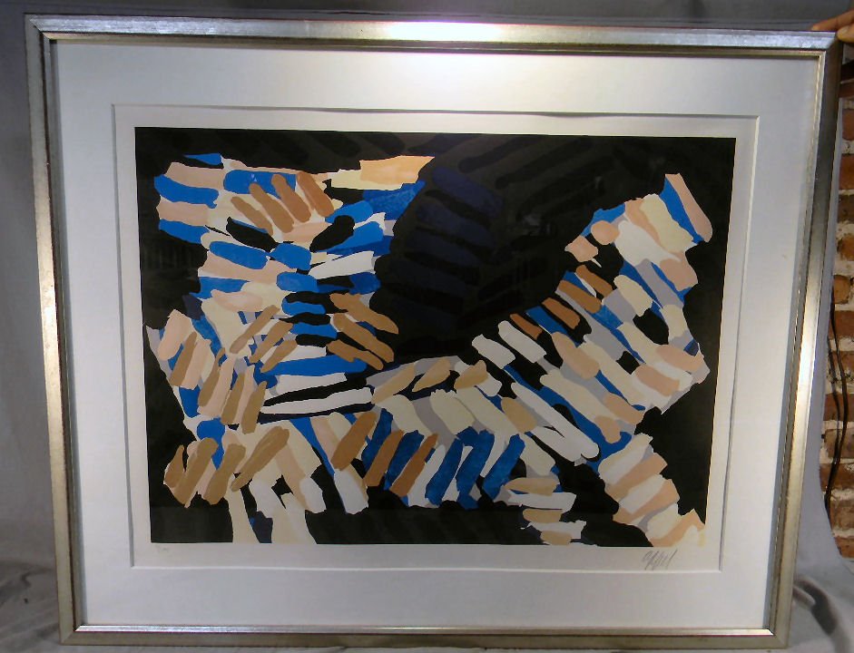 Karel Appel, 6 of 175, signed, image size 31" x 2: Karel Appel, 6 of 175, signed, image size 31" x 24"
