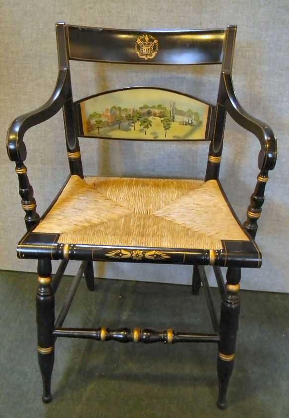 Trinity College, Hartford, Ct. Hitchcock arm chair, ver