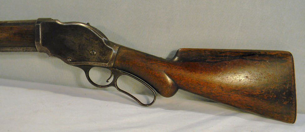 Winchester Repeating Arms model 1887 shotgun: Winchester Repeating Arms model 1887 12 gauge lever action shotgun, serial number 1184, overall length 47", operational, 29" barrel, light surface pitting all over