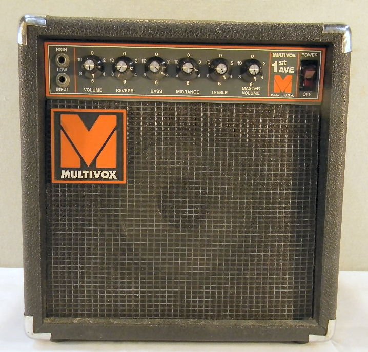 Multivox amp, six channel high & low imput,13" X 12.5": Multivox amp, six channel high & low imput,13" X 12.5"