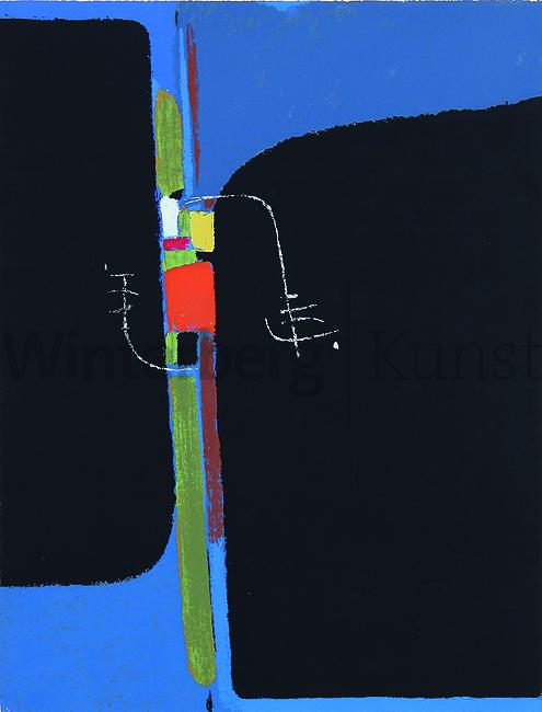 MAX ACKERMANN: Strahlende Pforte.: MAX ACKERMANN Berlin 1887 - 1975 Bad Liebenzell Strahlende Pforte. Farbsérigraphie 1955. Bayer/Ensslin-List S 5504. - Expl. „1-100“. Signiert. Auf chamoisfarbenem Schöller-Vélin. 51,5 x 39,3 cm