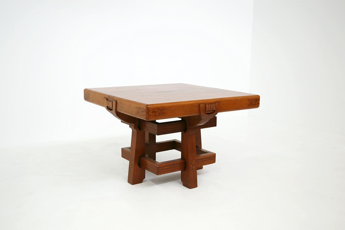 Italian Table Liberty Attributed to Carlo Zen in Solid (1 of 6)