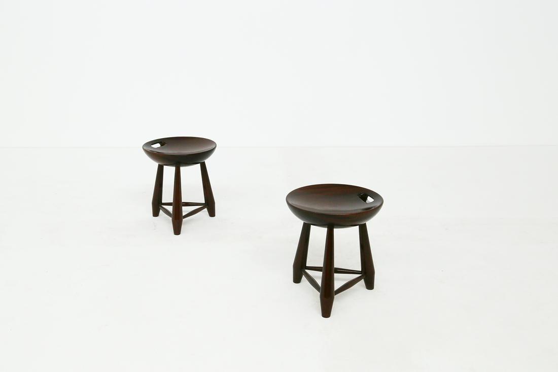 Pair of stolls by Sergio Rodrigues MOCHO' Model, 1950s (1 of 5)