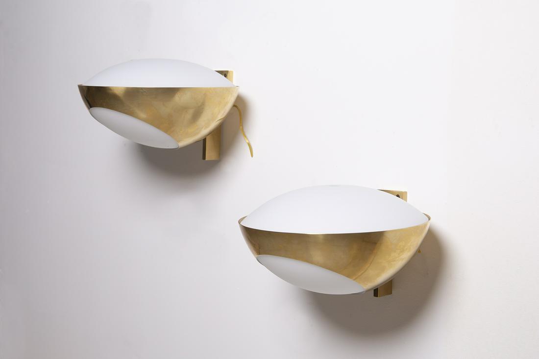 Pair of wall sconces by Max Ingrand for Fontana Arte (1 of 5)