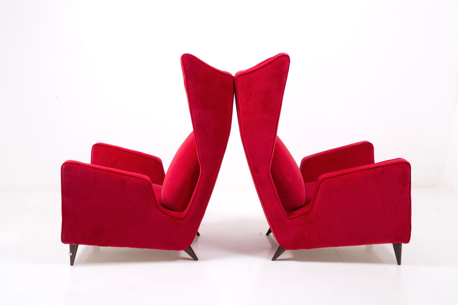 Pair of Italian Red Armchair by Mario Oreglia in (1 of 6)