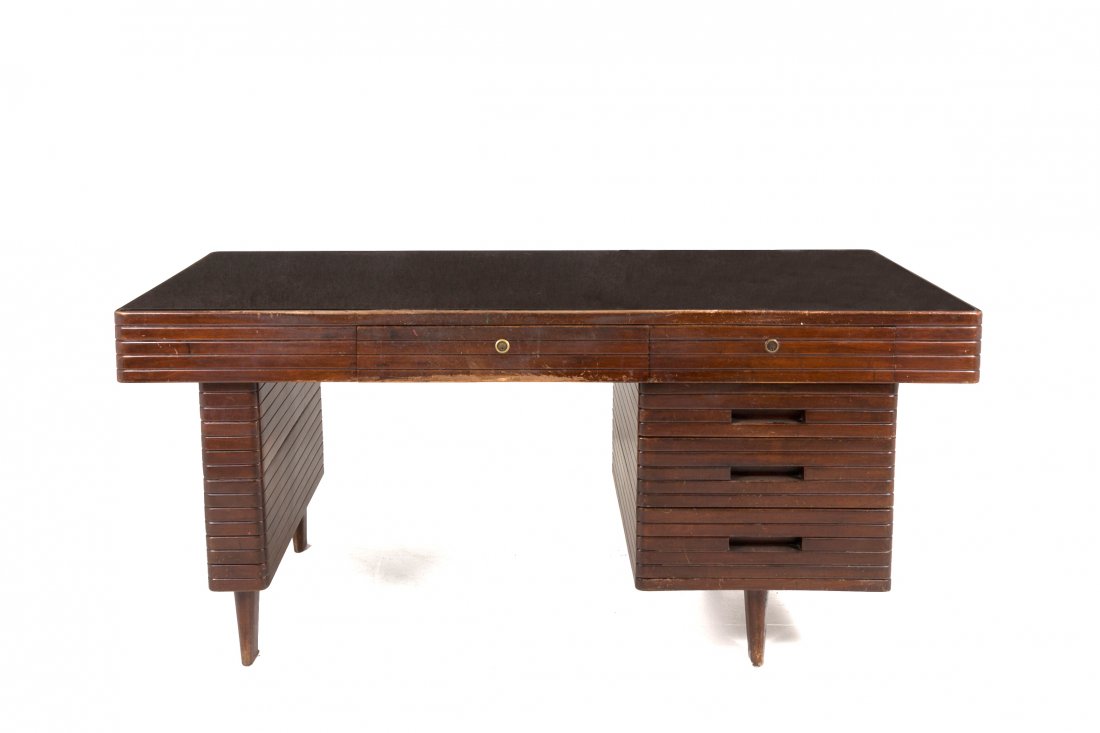 Italian writing desks in walnut breadcrumbs attr Gio (1 of 6)