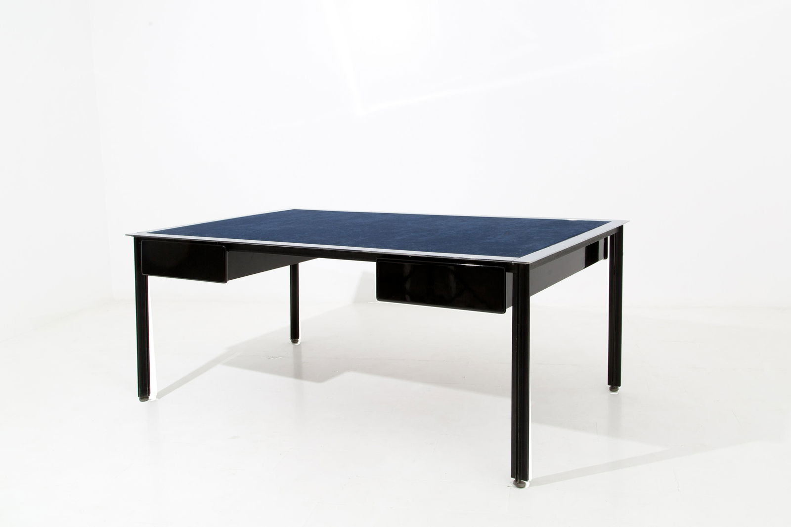 Luigi Caccia Dominioni Iron and Glass Desk, 1970s (1 of 4)