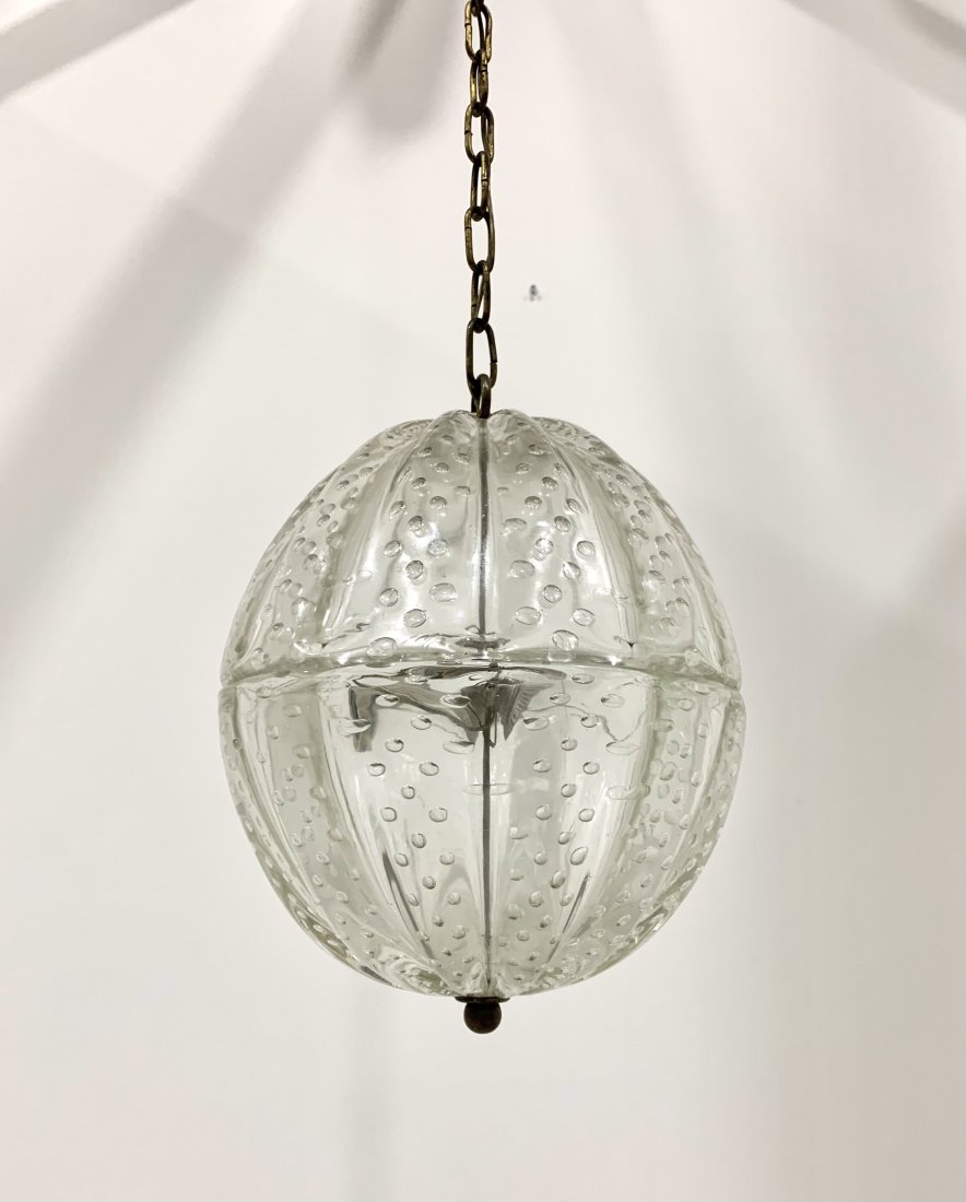 Murano Glass Pendant Lamp for Barovier e Toso, 1930s (1 of 5)