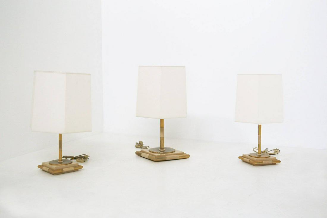 Three Table Lamps in Brass attr. Romeo Rega 1970 (1 of 5)