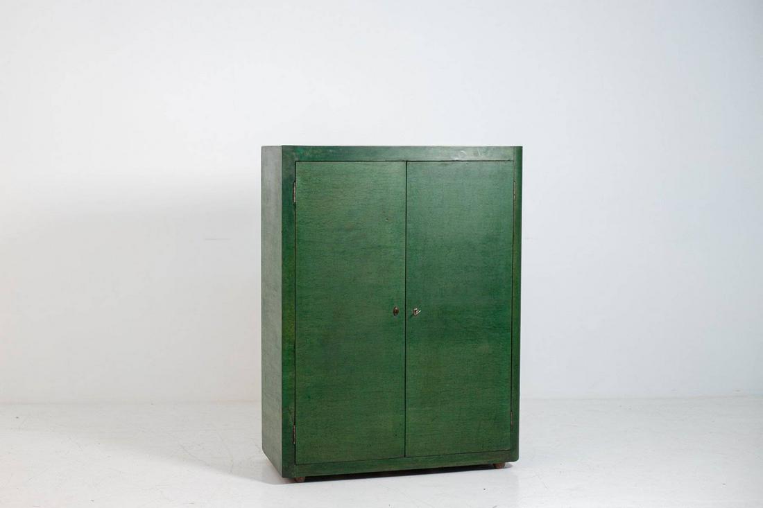 Italian Cabinet in Green Wood ATTR.  Vittorio Valabrega (1 of 6)