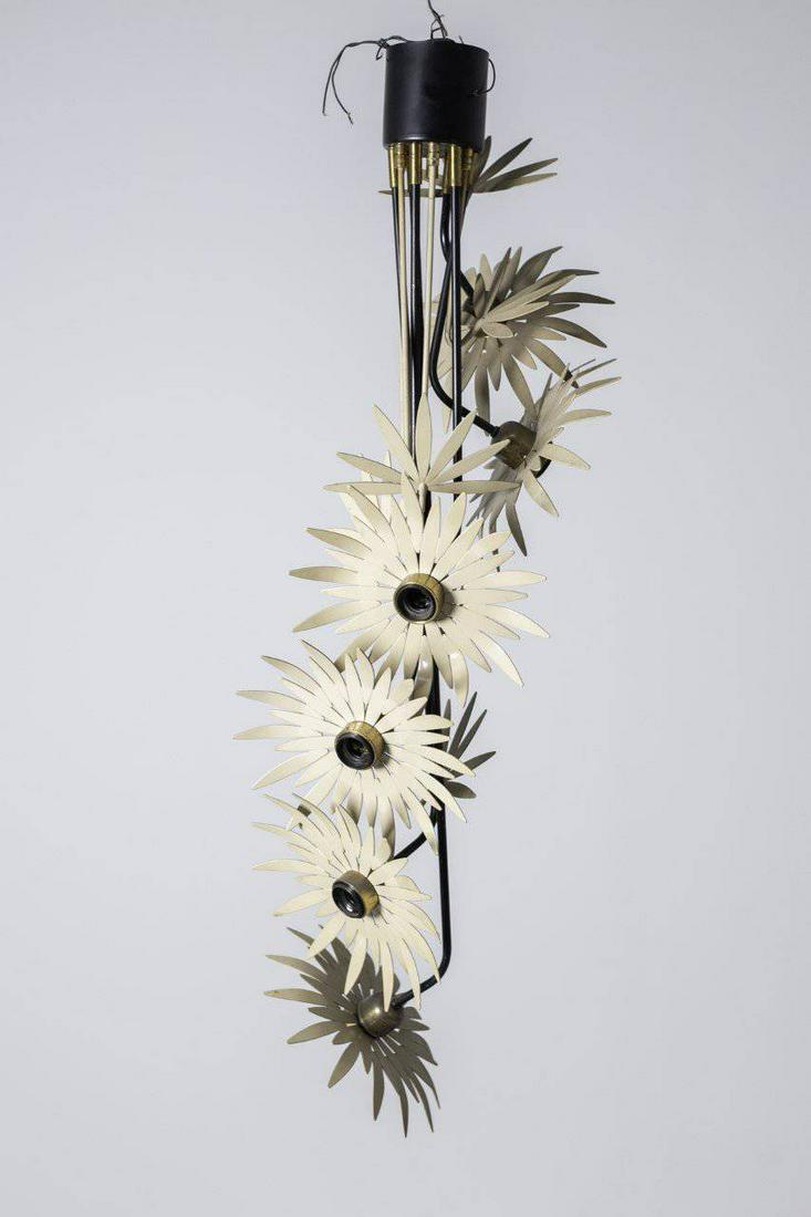 Italian Chandelier Attributed to Pietro Chiesa in Brass (1 of 4)