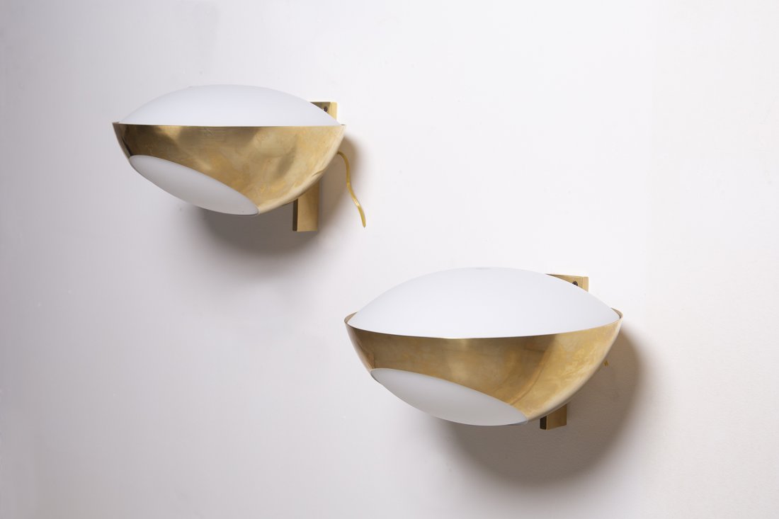 Pair of wall sconces by Max Ingrand for Fontana Arte (1 of 5)