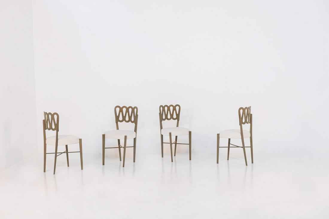 Four Wooden Chairs by Gio Ponti for Montina (1 of 6)