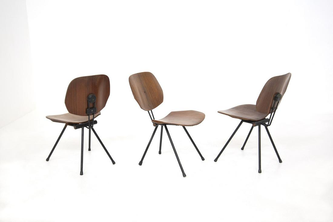 Three Folding Chairs by Tecno by Osvaldo Borsani (1 of 8)