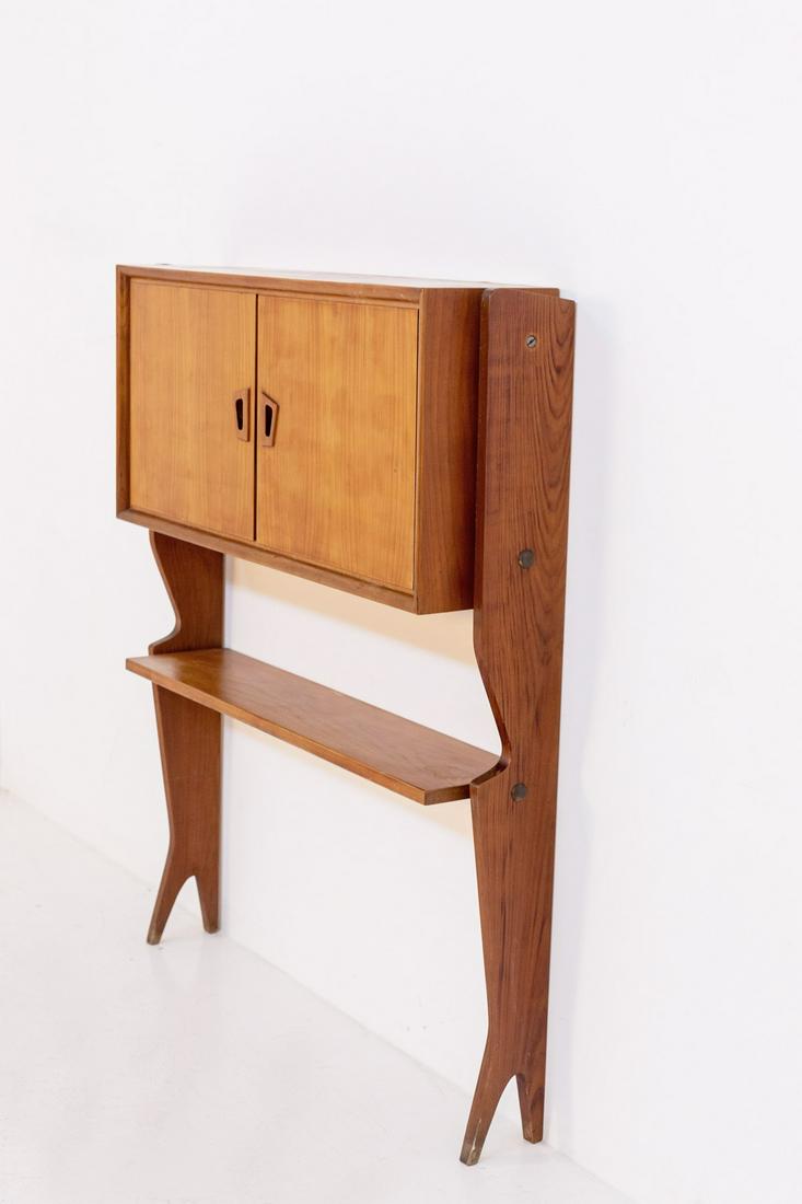 Vintage Italian Wall Bar Cabinet (Attr.) Augusto Romano 1950 (1 of 5)