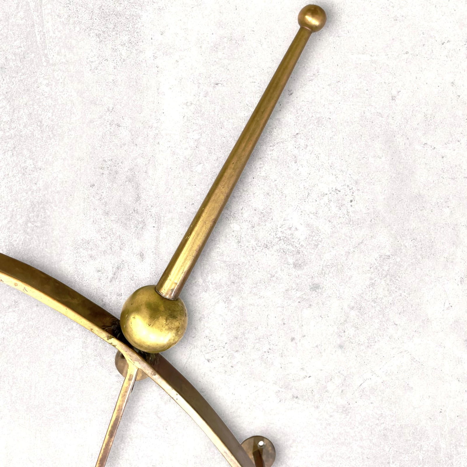 Italian Pair of handles, 50s 1950s: Width cm. 28 Height cm. 36 Depth cm. 6 approx. Beautiful pair of brass door handles. Italian manufacture. 1950s.