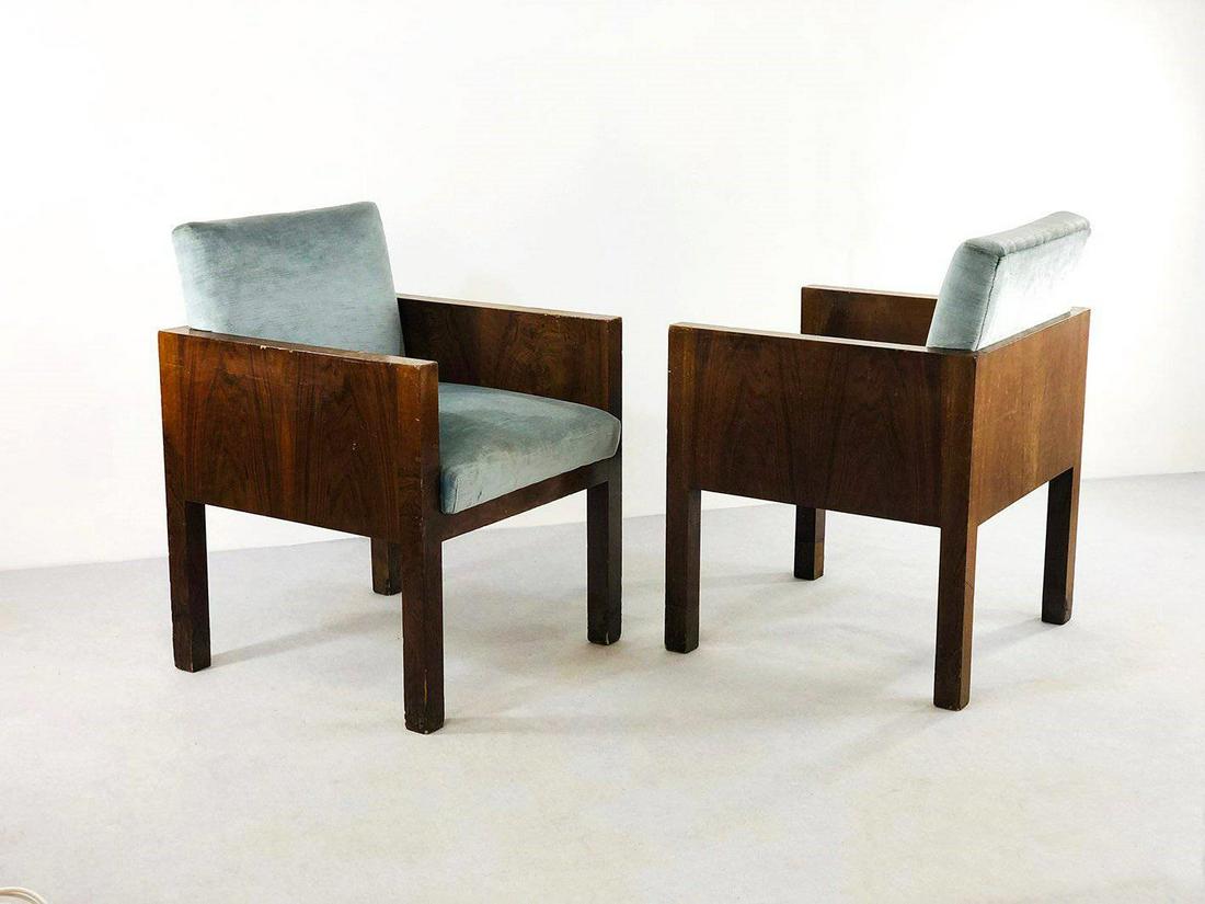 Pair of Armchairs Franco Albini in Wood (Attr.) (1 of 4)