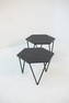 Pair of black Isa Bergamo coffee tables