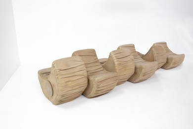 Rare Sofa prototype by Marzio Cecchi Model Serpente, certificate