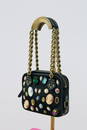 Paul Smith shoulder bag in fur and embellishments