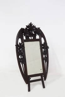 Vintage Wooden Mirror with Easel by Carlo Zen: Height: 128,5 cm Width: 72 cm Depth: 8 cm Mirror designed by Carlo Zen in the 1940s of fine Italian manufacture. The special feature of the mirror is that you can rest it on a wooden trestle created e