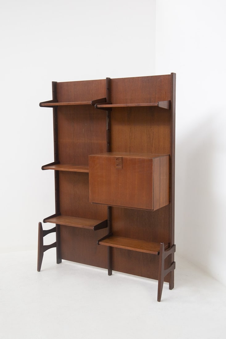 Freestanding Bookcase in Wood by Fratelli Proserpio (1 of 6)