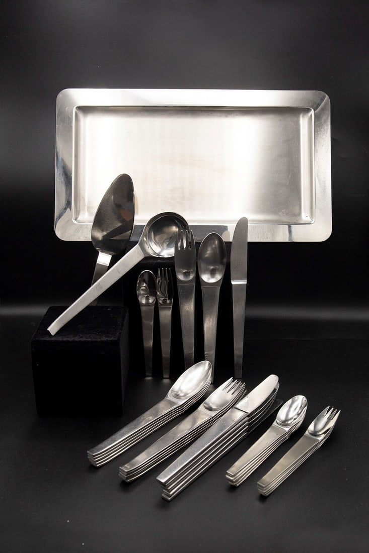 Carl  Auböck        Tableware set for Morinox Amboss (1 of 4)
