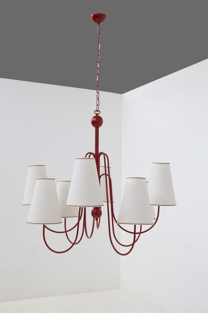Manifattura Italiana        Red Chandelier (1 of 4)