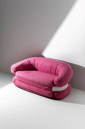 Adriano Piazzesi Fuchsia bouclé sofa