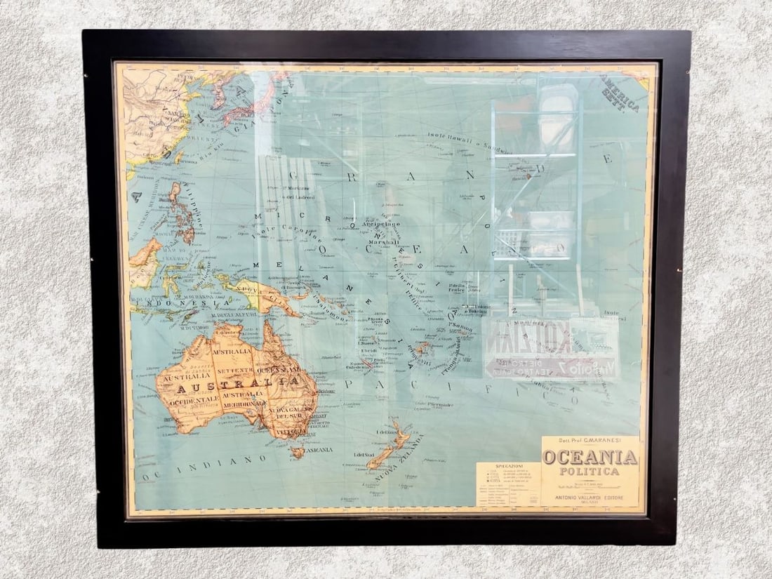 Antonio Vallardi Editore, Political map Oceania 1960s