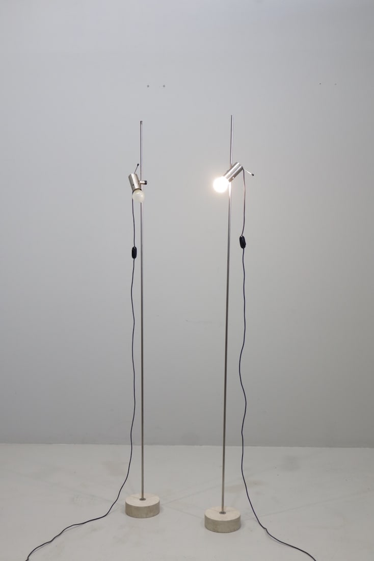 Tito Agnoli    Pair of OLUCE floor lamps