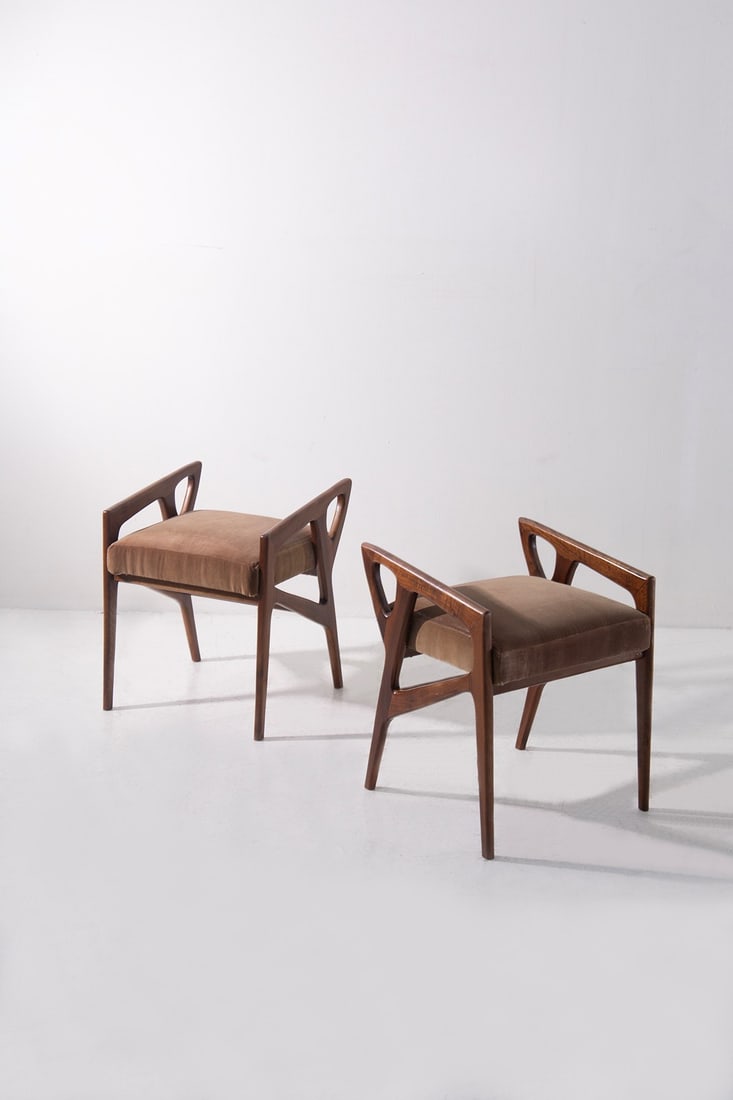 Gio Ponti        Pair of stools (1 of 1)