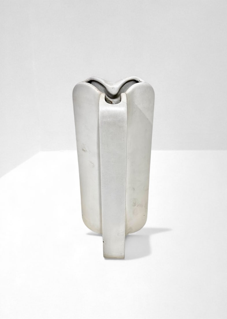 Franco Pozzi Ceramiche Ceramic Vase: Diameter 12 cm Height 28 cmCeramic vase, produced by Franco Pozzi Ceramiche, Gallarate, 1970s. Production mark present.