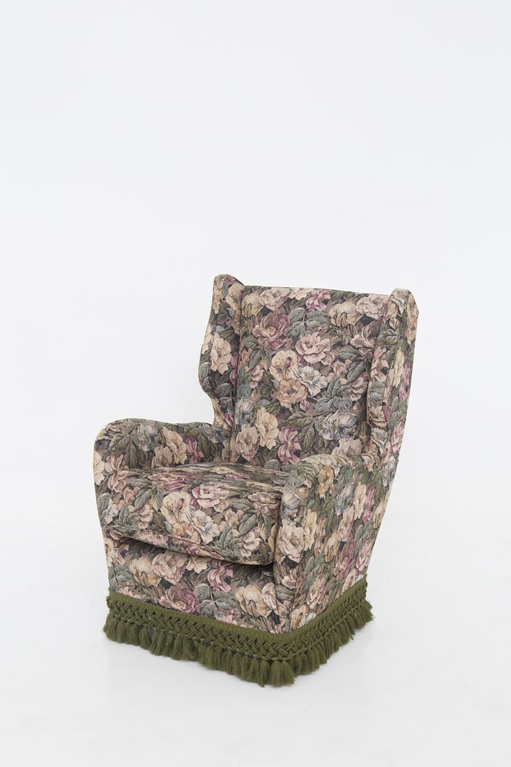 Manifattura Italiana Italian armchair conn original fabric (1 of 3)