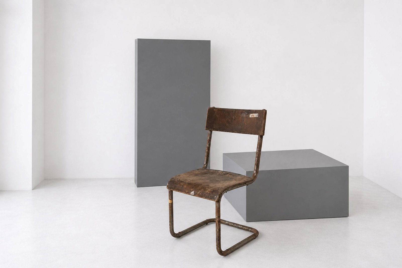 Cova Chair attr.: Height: 86 cm Width: 43 cm Depth: 44 cm Cova attr. chair from the 1930s, made of tubular steel and wood