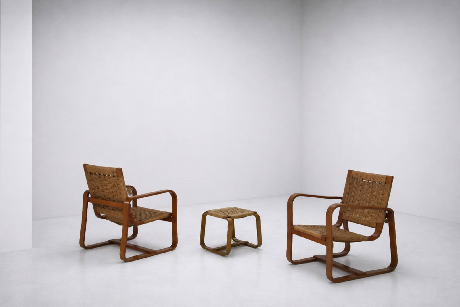Giuseppe Pagano Armchair and Ottoman Set (1 of 1)