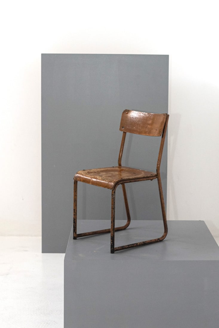 Giuseppe Terragni Chair Sant'Elia Preschool: Height: cm 79 Width: cm 40 Depth: cm 46 The only chair by Giuseppe Terragni at the Sant'Elia Preschool in Como. Made by Palini e Figli in the 1930s