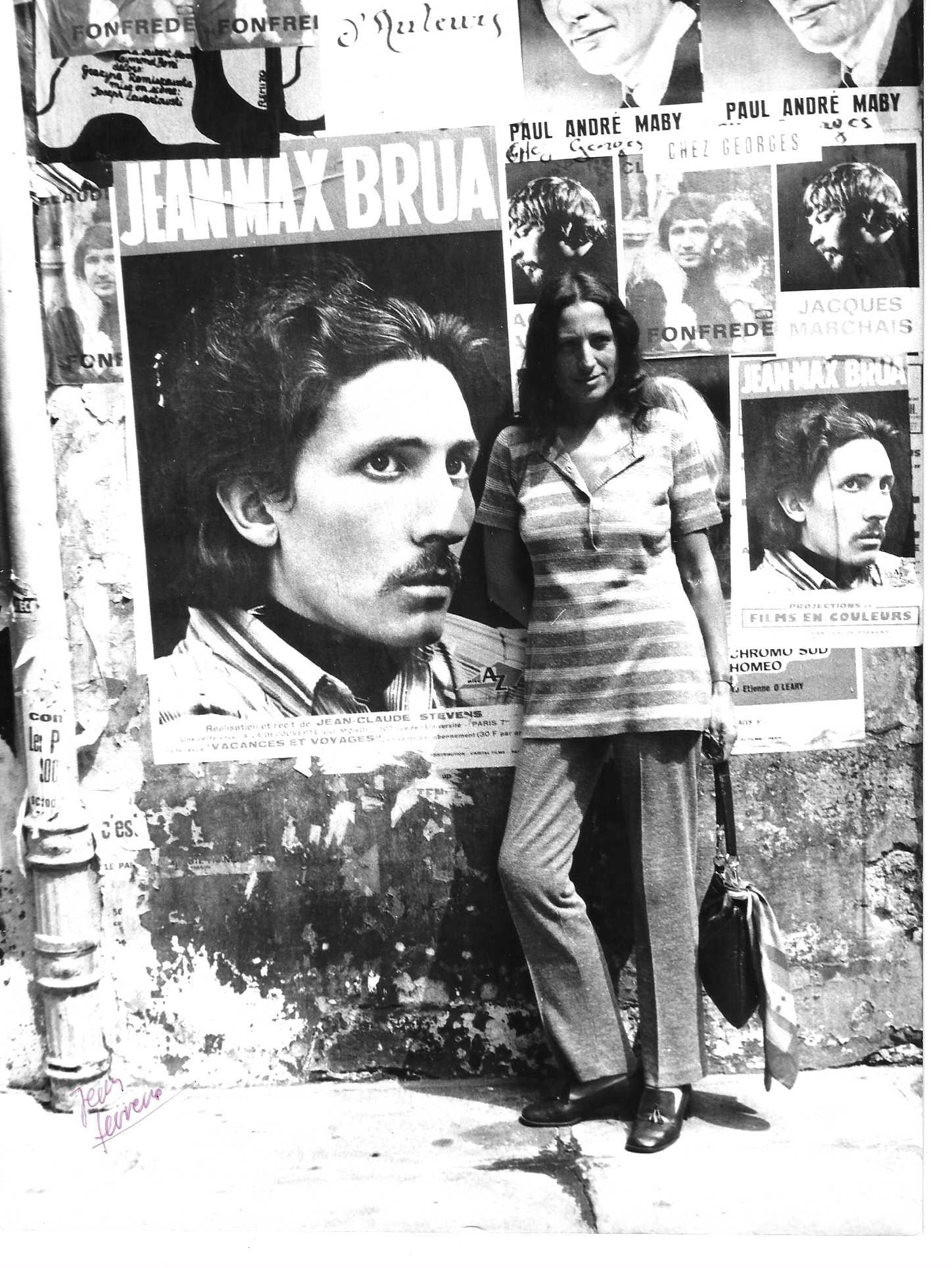 Jean Ferrero - Portrait of Milena Milani in front of the Avignon Posters (1 of 1)