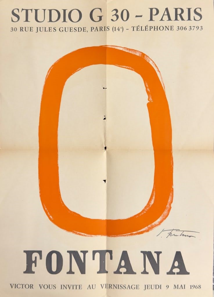 Lucio Fontana Exhibition Manifesto - Studio G 30 Paris (1 of 1)