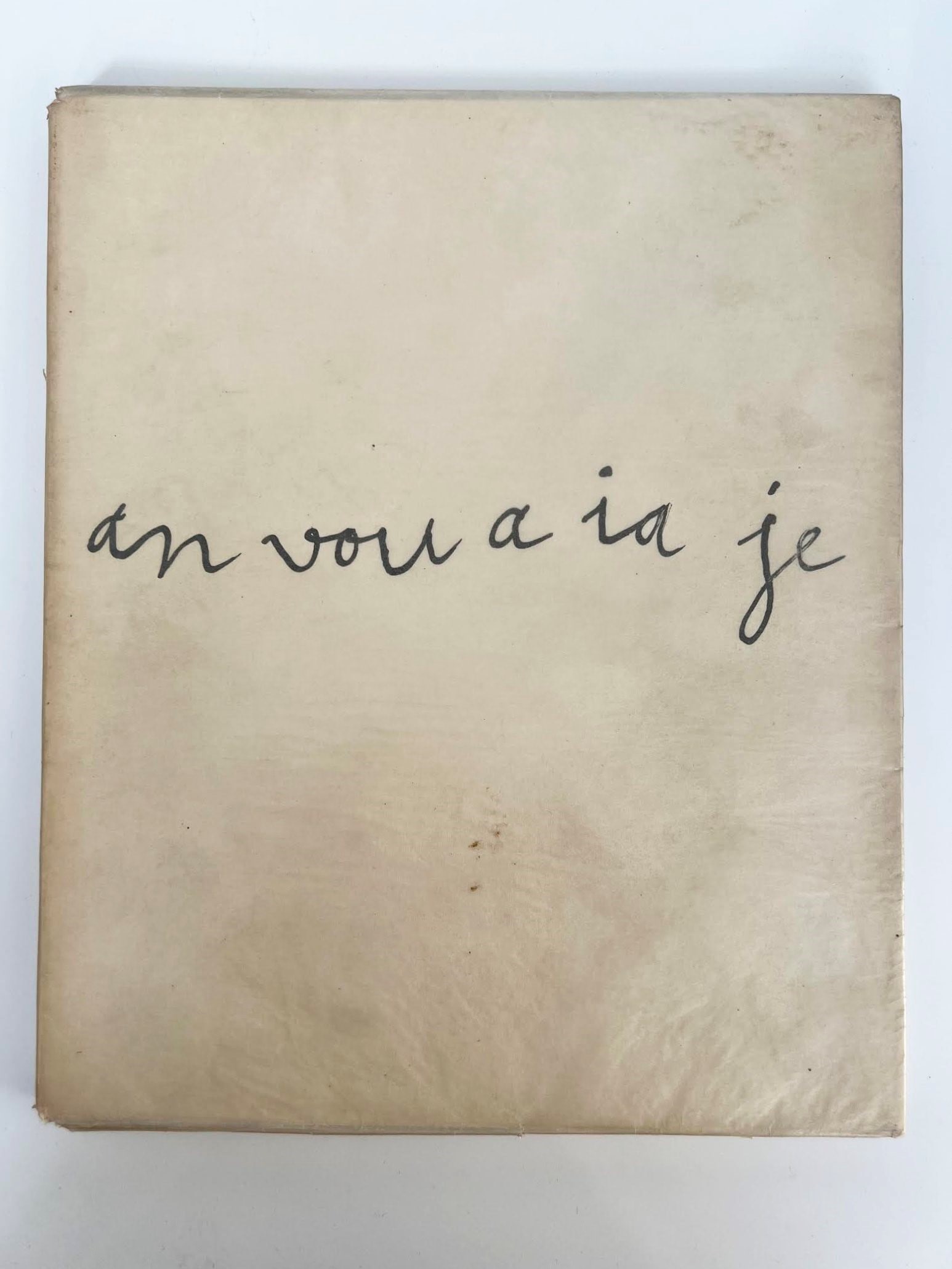 Jean Dubuffet, Anvouaiaje par in ninbesil avec de zimaje: A rare publication by Jean Dubuffet in a made-up language (Pataphonie), containing 9 original signed lithographs. An extremely limited edition of just 23 copies on handmade paper. The title