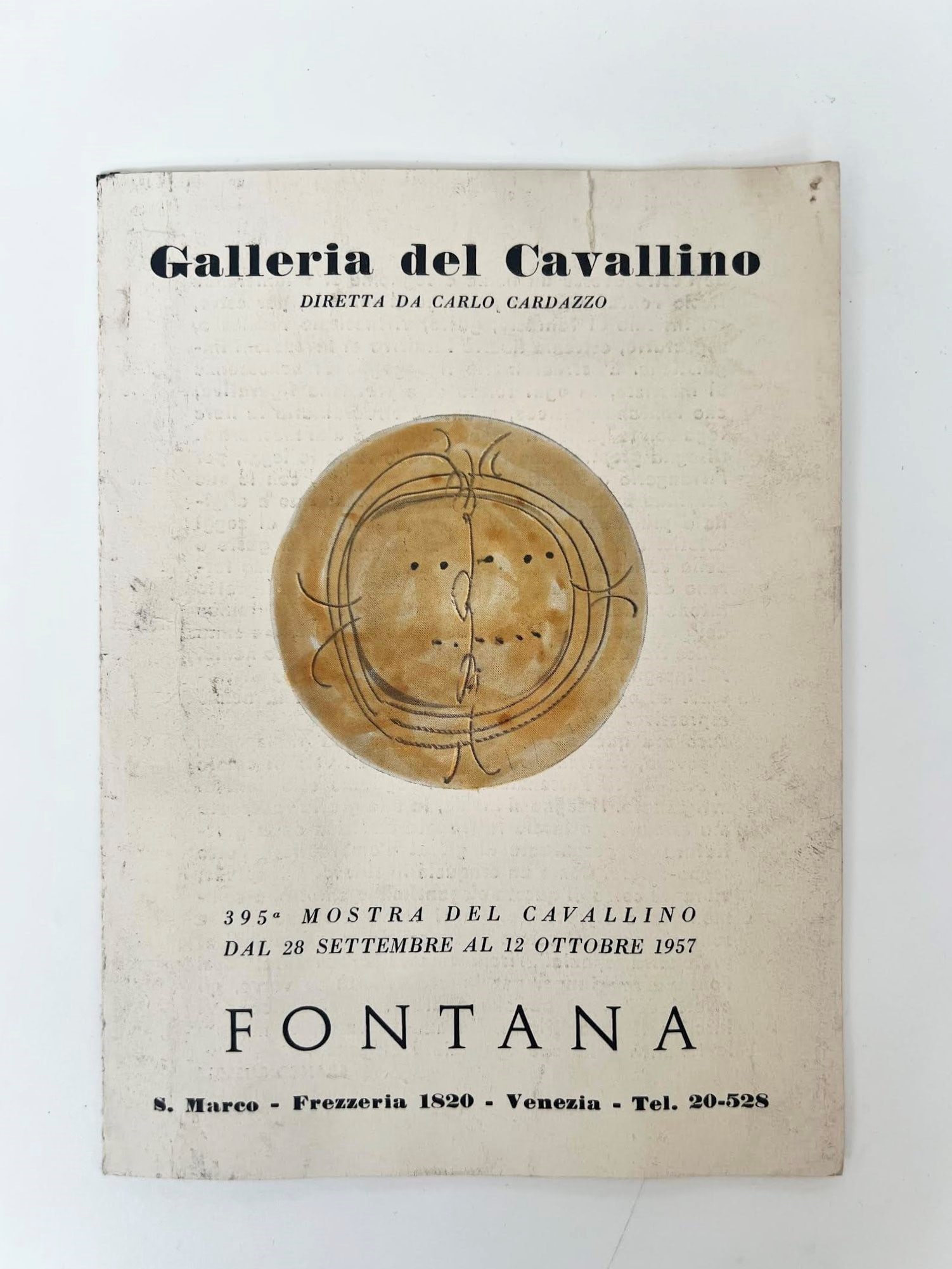 Lucio Fontana Exhibition at the Galleria del Cavallino in Venice, signed (1 of 3)