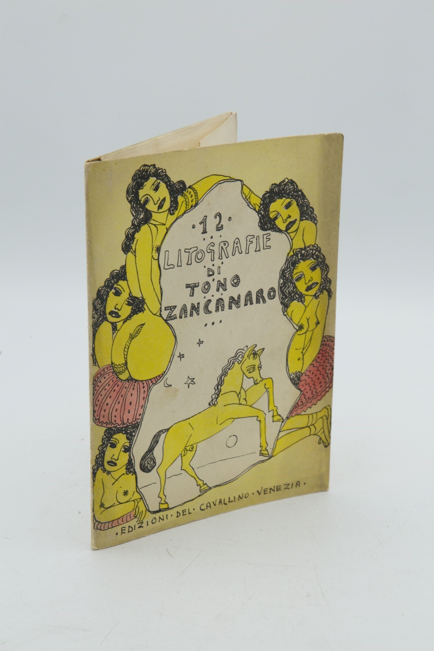 12 Lithographs by Tono Zancanaro: Rare portfolio of 12 original lithographs by Tono Zancanaro (Padua 1906 - 1985), hand-printed by master lithographer Giuseppe Rosa at the celebrated Stamperia del Cavallino in Venice in September
