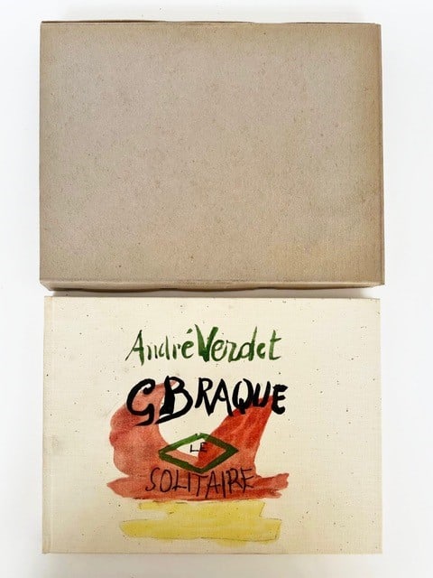 Le Solitaire di Andre Verdet: "Le Solitaire" di André Verdet The book is *Le Solitaire* by André Verdet, illustrated by Georges Braque and published in 1959. It is a limited edition, often numbered, printed by the publishers