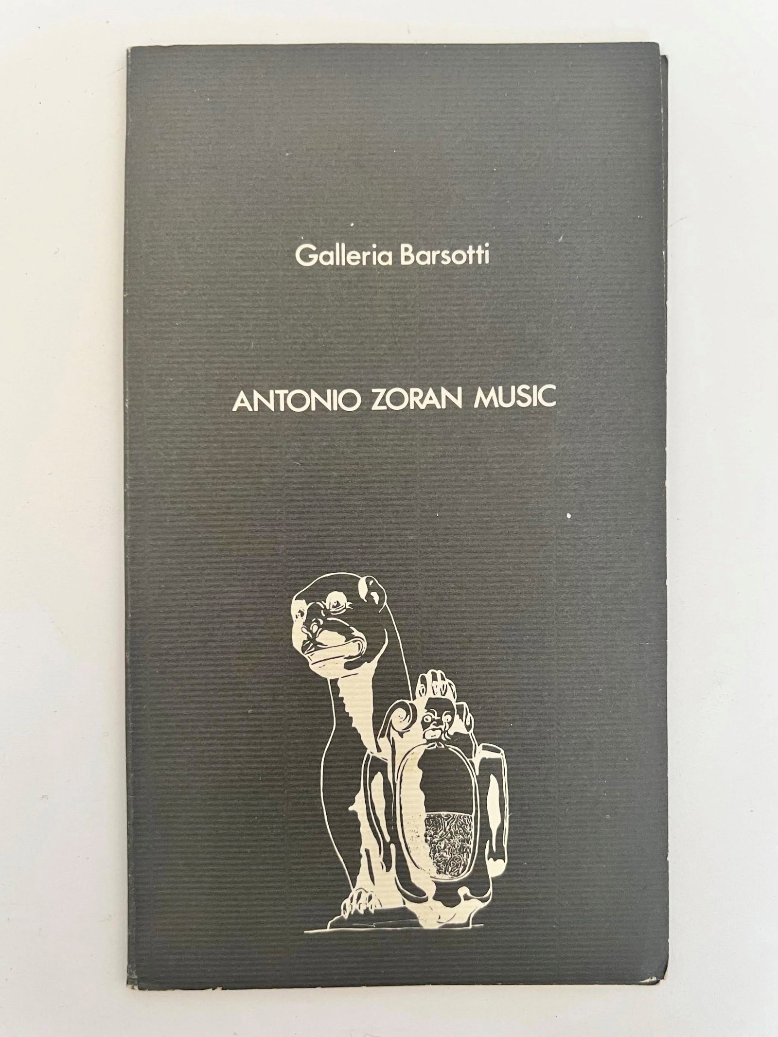 Antonio Zoran Music - Solo Exhibition: Catalogue of the solo exhibition of Antonio Zoran Mu_i_ (Gorizia 1909 - Venice 2005) at the prestigious Barsotti Gallery in Milan, October 1975. Copy of particular interest for the autograph