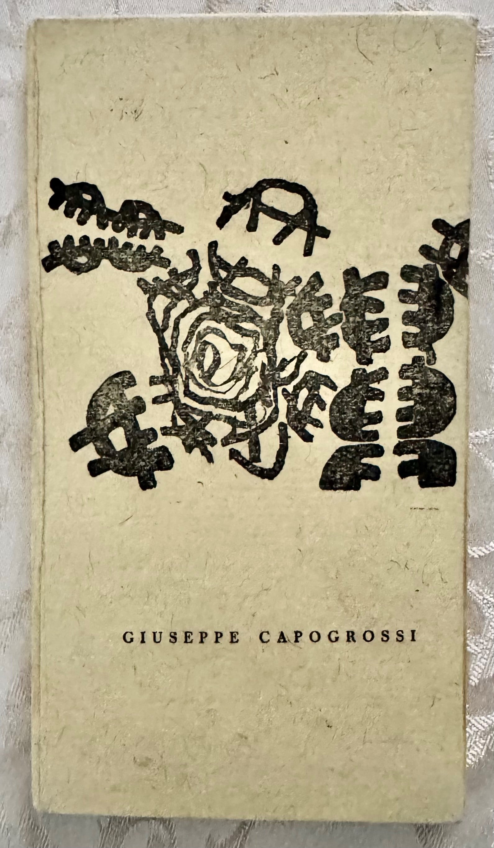 Giuseppe Capogrossi - 8 Illustrations on the Occasion of the Frankfurt Exhibition at the: Rare catalogue of Giuseppe Capogrossi's solo exhibition at the Zimmergalerie Franck in Frankfurt, 1952. Published by the prestigious Eremiten-Presse in limited edition on handmade paper, the volume