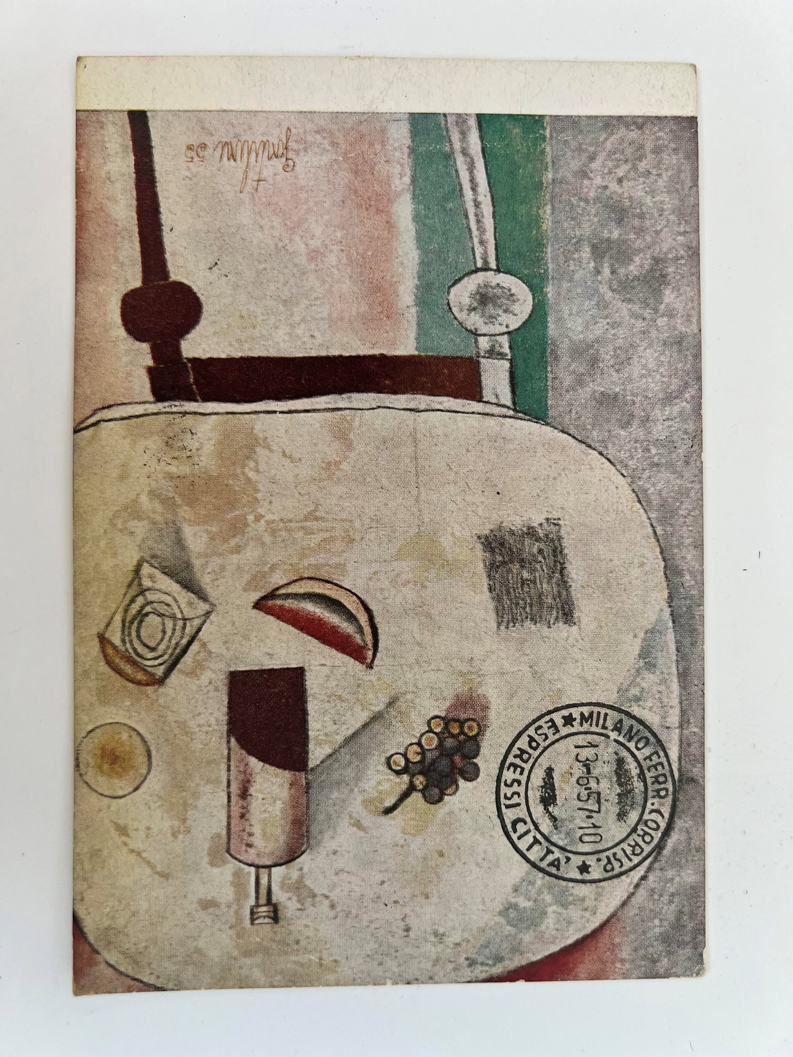 Postcard from F. Gentilini to M. Milani (1 of 2)