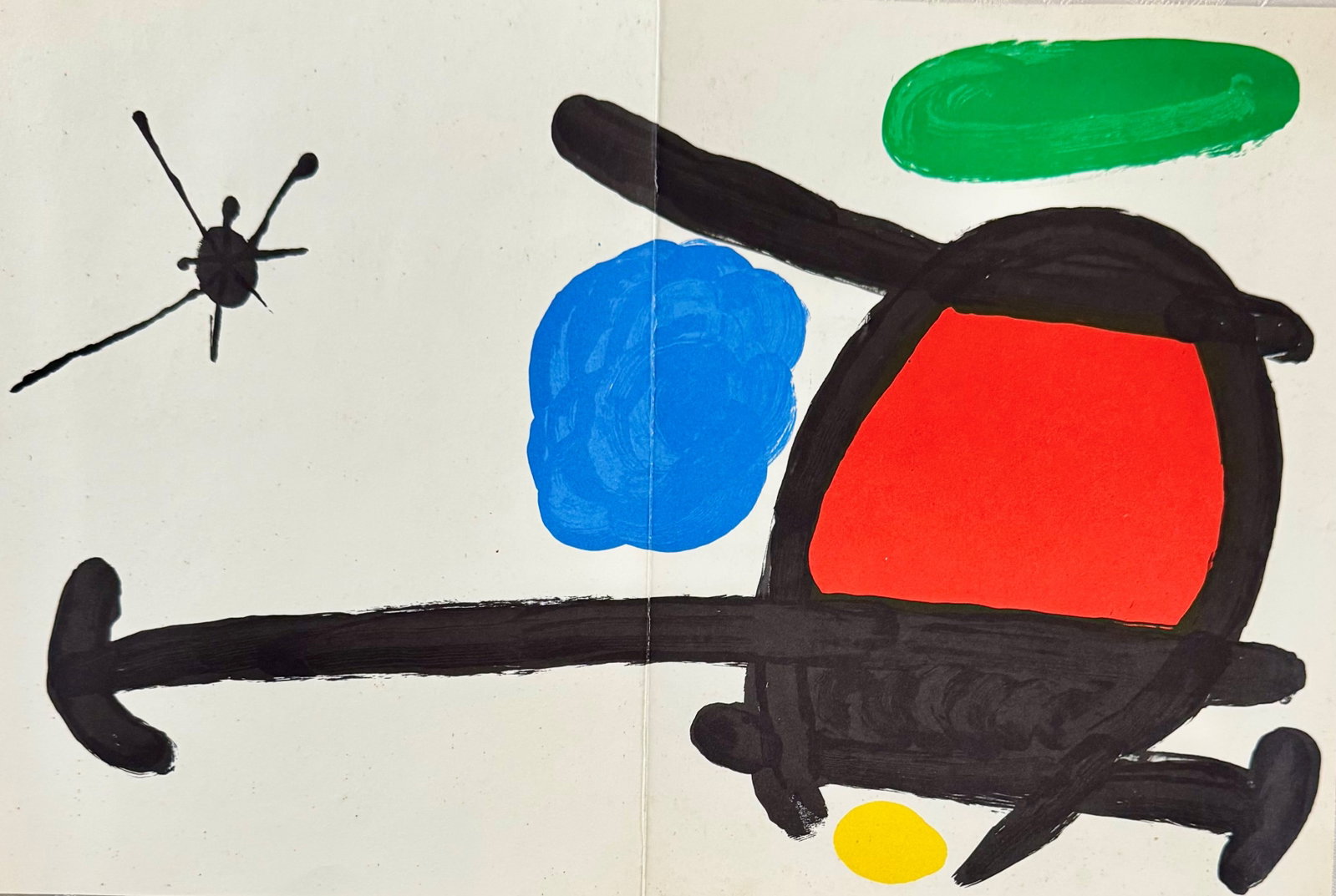 Mir? - Recent Sculptures (Vernissage Invitation Card): Rare original invitation card for the vernissage of the exhibition 'Sculptures r?centes de Mir?' at the prestigious Galerie Maeght in Paris, 4 June 1970. The invitation is enhanced by an original