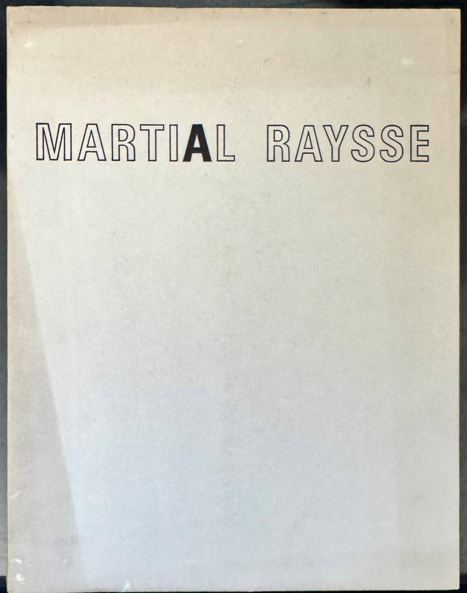 Martial Raysse: Catalogue of Martial Raysse's solo exhibition at the prestigious Galerie Alexandre Iolas in Paris, printed by Mourlot on June 10, 1965. Copy of particular collecting interest for the presence of the