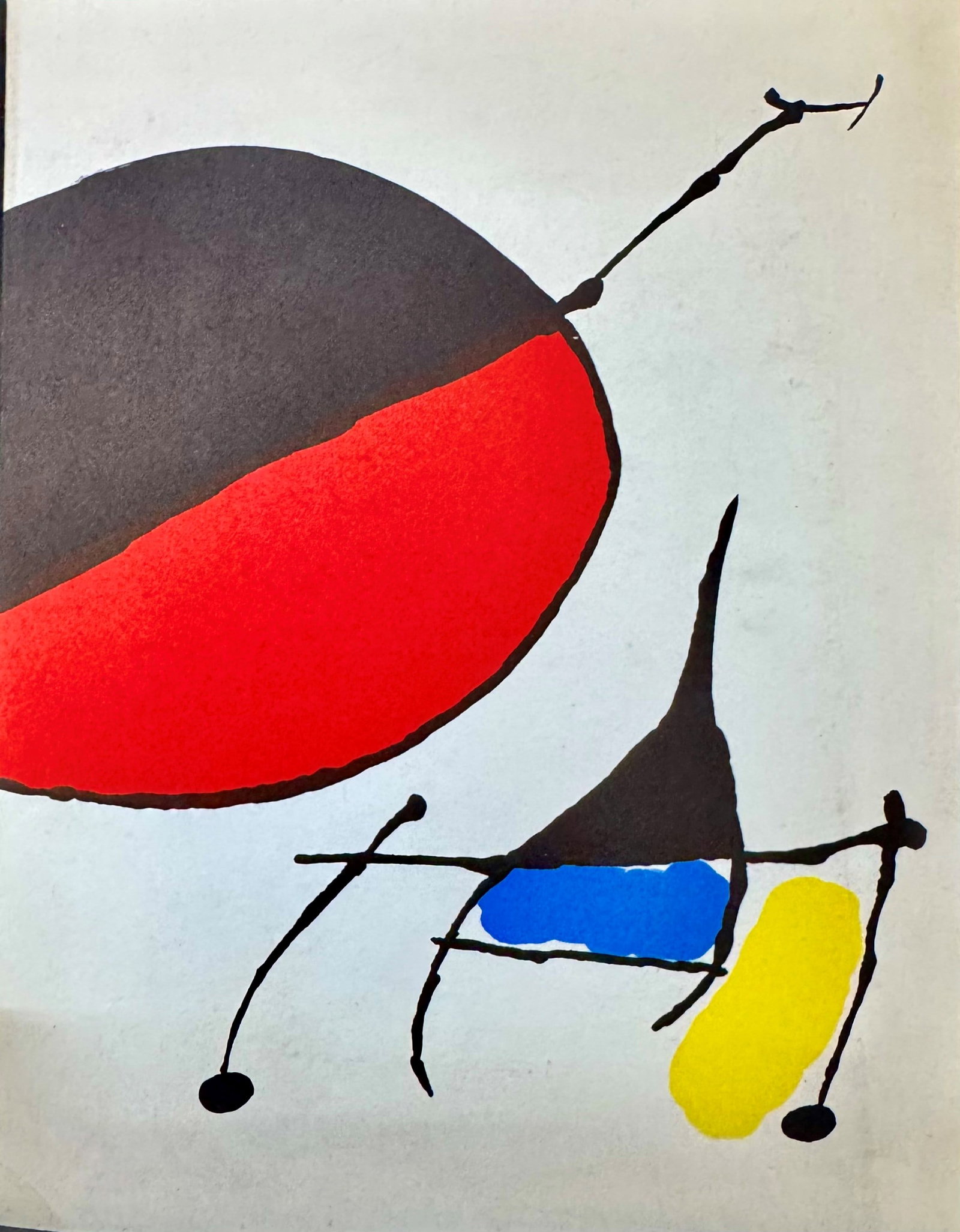 Joan Mir?. Peintures sur papier: Rare catalogue of the exhibition 'Peintures sur papier' by Joan Mir?, held at the prestigious Galerie Maeght in Paris in October 1971. The specimen features the characteristic cover with an original