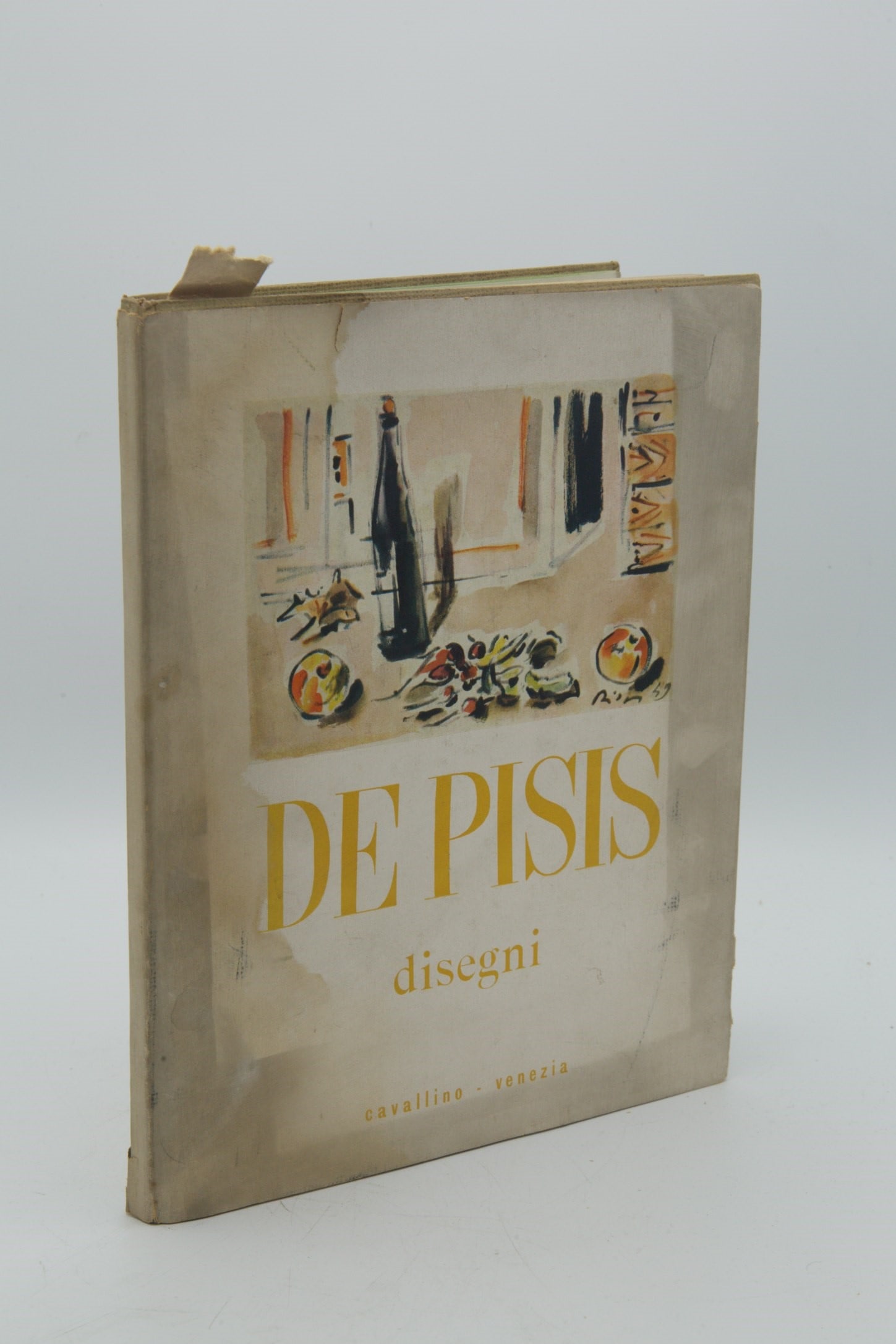 Filippo De Pisis. Drawings: FILIPPO DE PISIS. Drawings. With presentation by Giuseppe Raimondi. Venice, Edizioni del Cavallino, March 1950. 4to, publisher's boards with illustrated color dust jacket. Numbered edition of 550